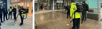 Cleaning Agents using a Gum Removal Machine
